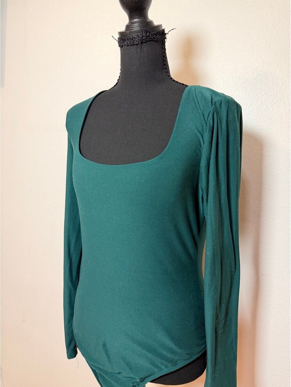 Olive & Oak Green Long Sleeve Bodysuit L Fall - Picture 2 of 9